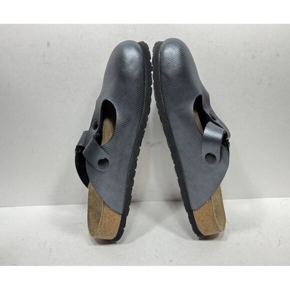 Birkenstock Papillio Bern Clogs Metallic Gray Birko Flor Womens Size 9 N / 40 - Picture 5 of 7